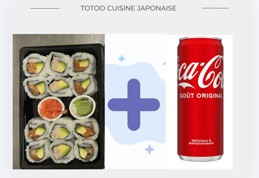 Image de 1️⃣ Formule midi – California  (12 pcs) + Boisson — 10,90€