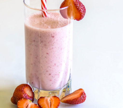 Image de Grand milkshake saveur fraise